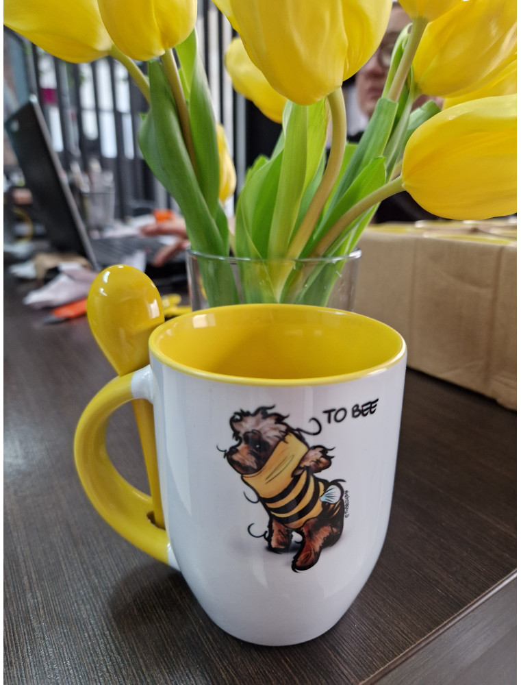 Kubek z łyżeczką GUCIO