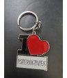 Brelok metalowy I LOVE PSIEROCINIEC