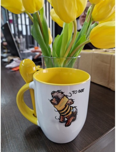 Kubek z łyżeczką GUCIO