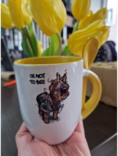 Kubek z łyżeczką GUCIO